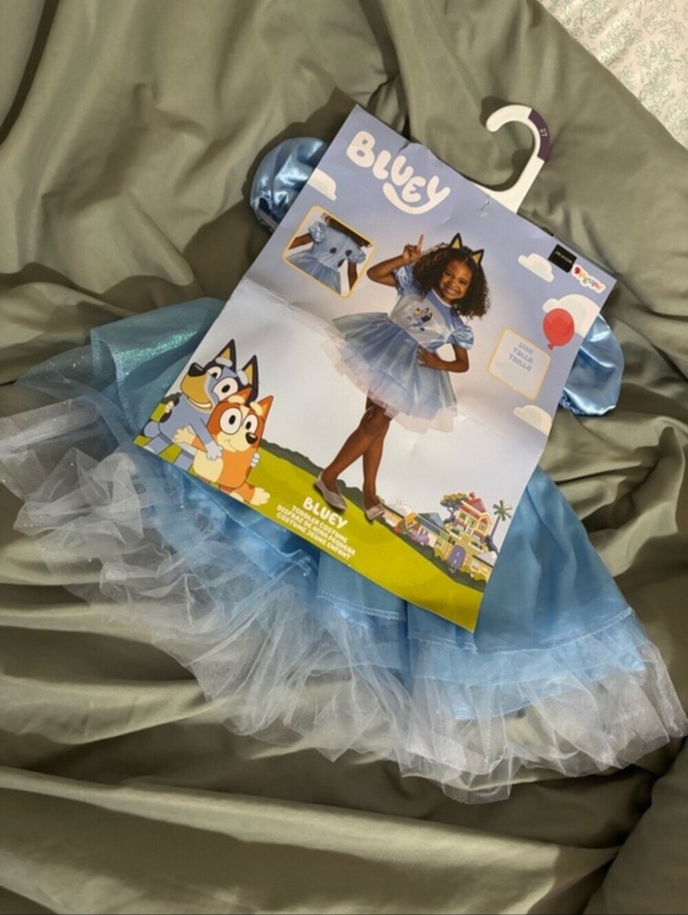 NWT Disguise Bluey Costume Dress & Headband Halloween Cosplay Child Girl New